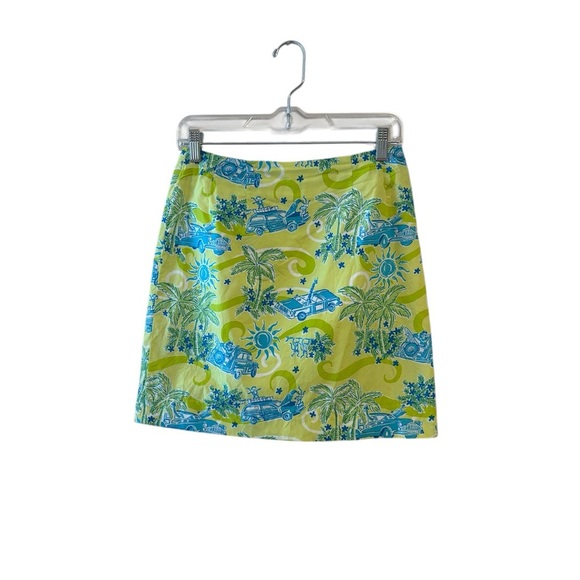 Lilly Pulitzer Dresses & Skirts - Lilly Pulitzer Vintage Cruisin’ Print Cotton Skirt Size 2